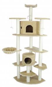 23.5"Dx23.5"Wx80"H An absolute bargain available in paw print, beige and leopard print faux fur!